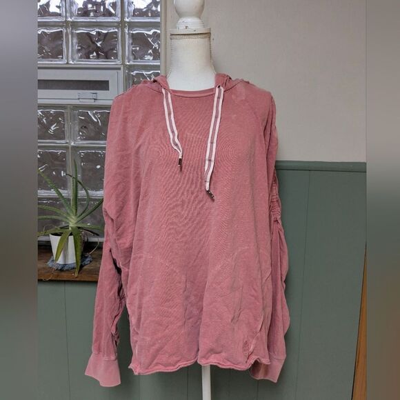 FP Movement Dusty Rose Top Hoodie Large - Picture 1 of 4